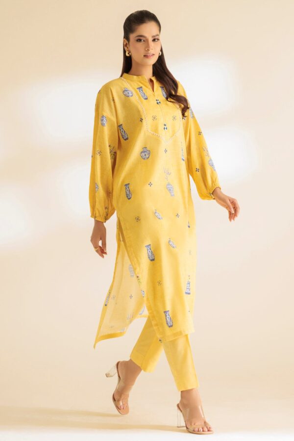 Bonanza Satrangi Yellow Lawn 2 Piece 1S24B2P213 Co Ord Sets