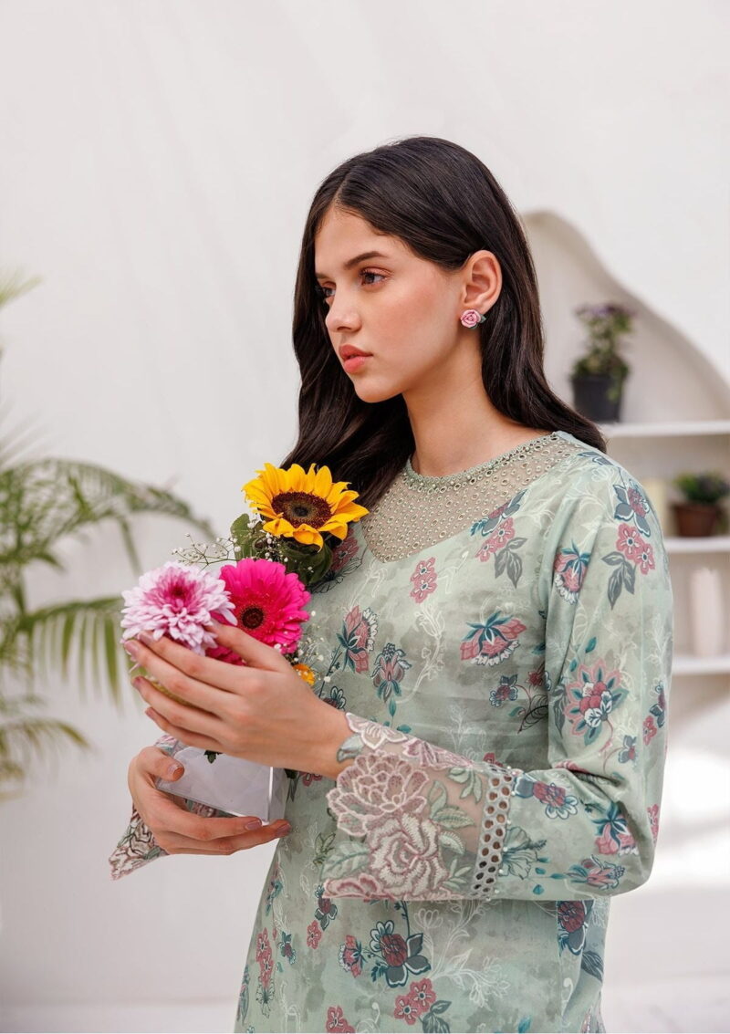 Farasha Printed Essentials Pastel Gleam Lawn Collection