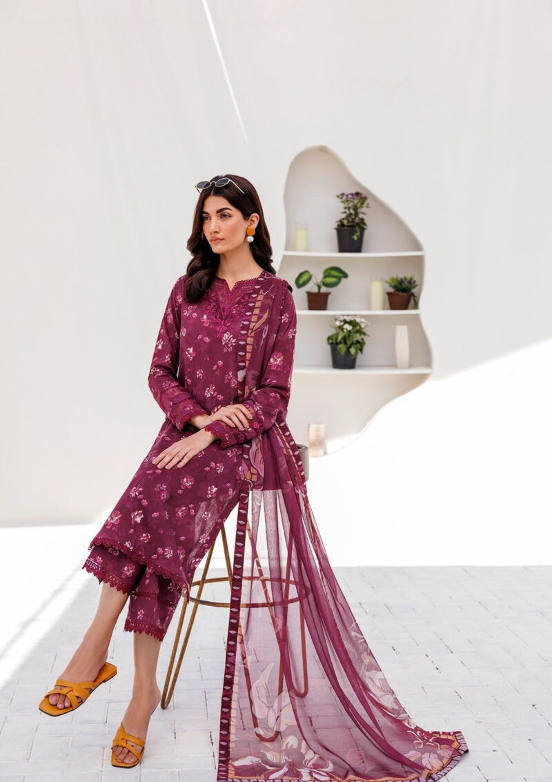 Farasha Printed Essentials Mint Breeze Lawn Collection