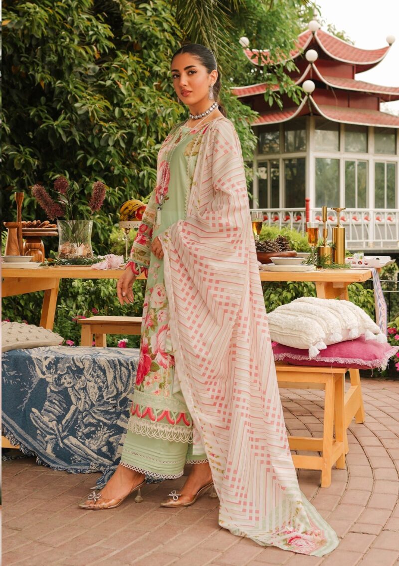 Elaf Premium Printed EEP 05A Mint To Be Lawn Collection 24