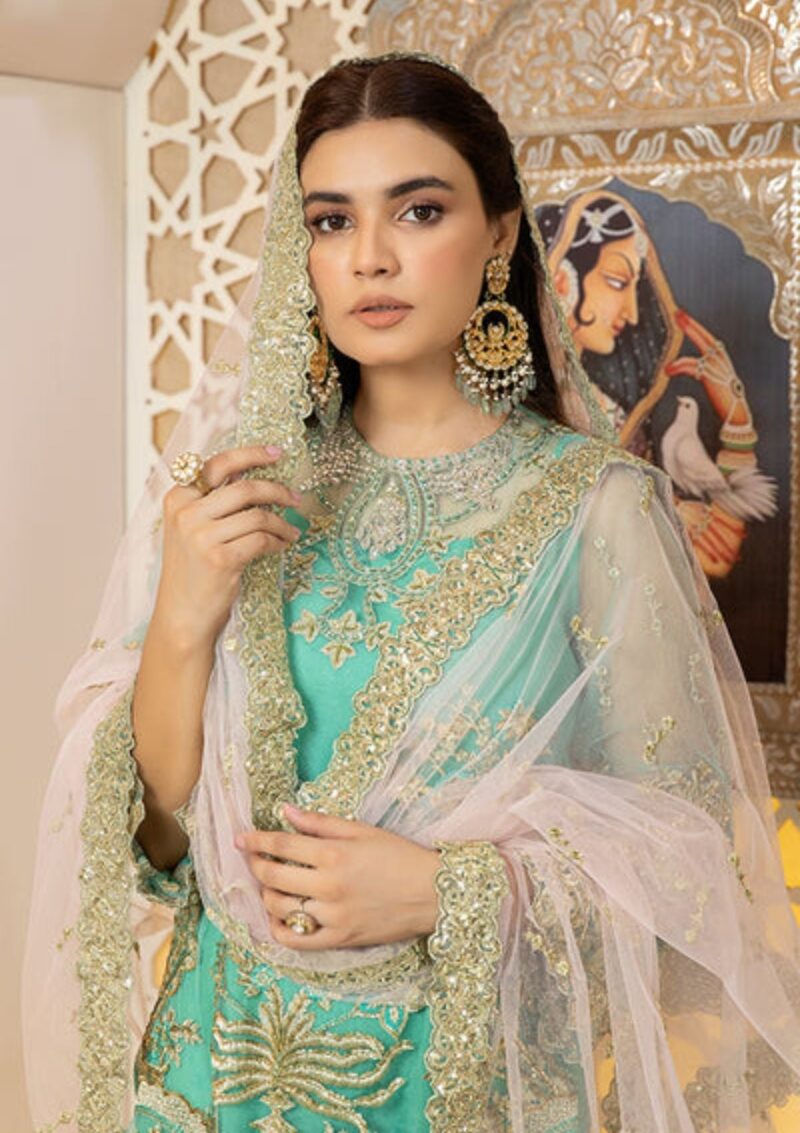 Zainab Manan La Monada Zm 14 Blue Royale Formal Collection