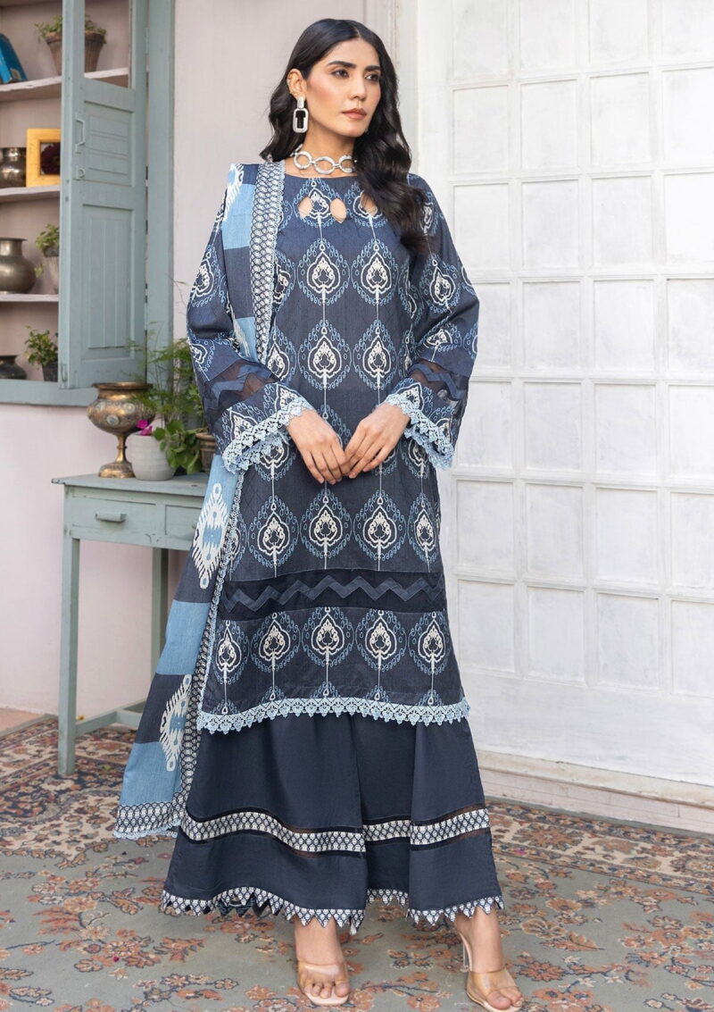 Humdum Rang E Noor Hrn 02 Lawn Collection