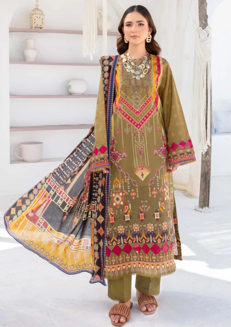 Humdum Saira Bano Hb24 07 Lawn Collection