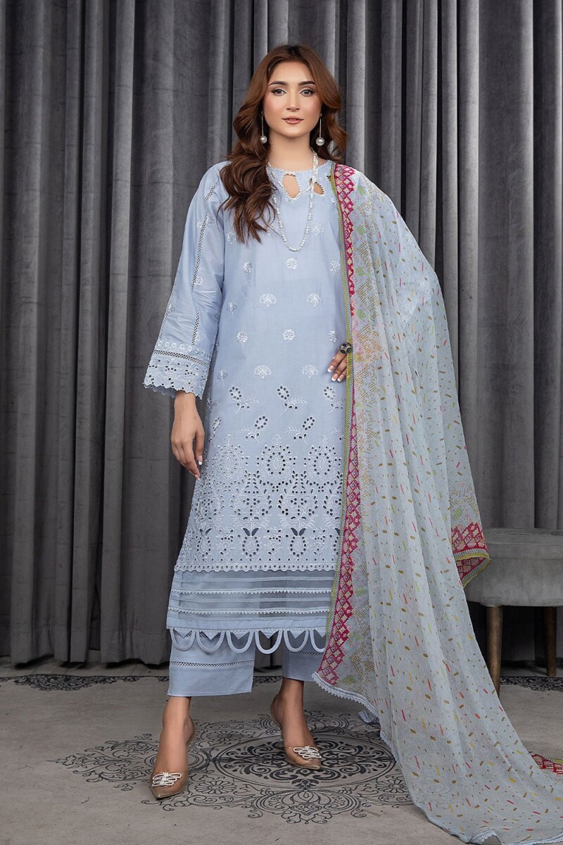 product Safwa Roma Premium Roc-05 Premium Embroidered Lawn 3pc Suit Collection 2024