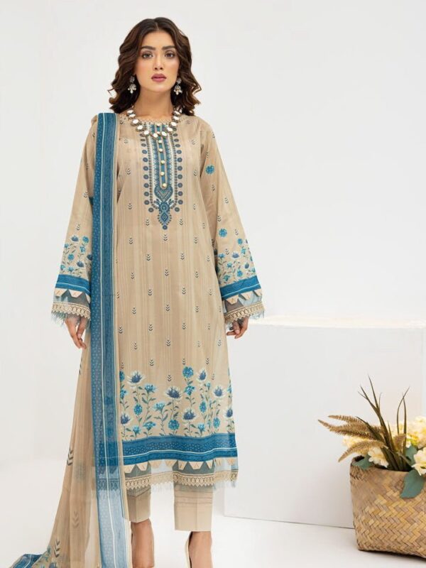 Al Kareem D-2576 Digital Printed Lawn 3Pc Suit Collection 2024