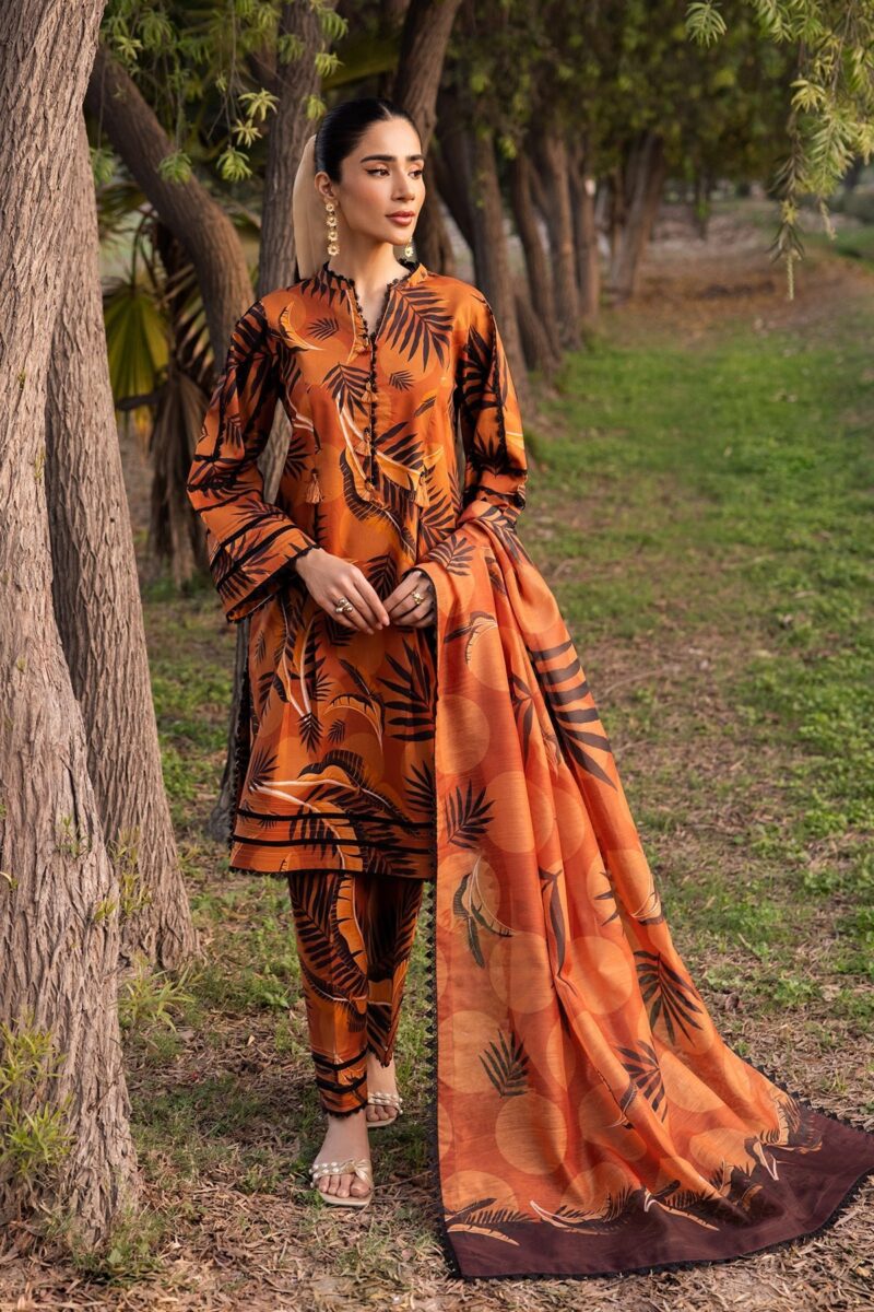 Alizeh Af-Pl-6013-Marigold Sheen Printed Lawn Collection 2024