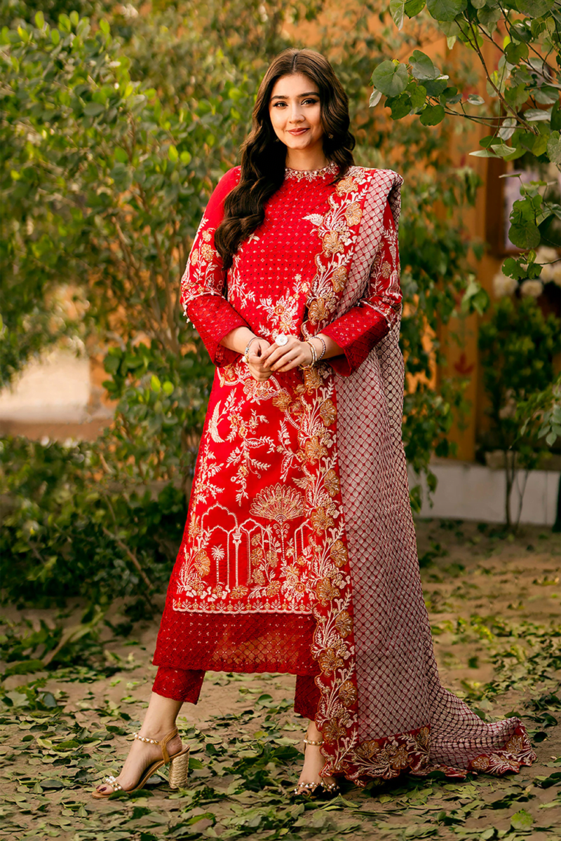 product Maryum N Maria Embroidered Lawn Ms24-563 3 Piece Suit Cultural Outfit 2024