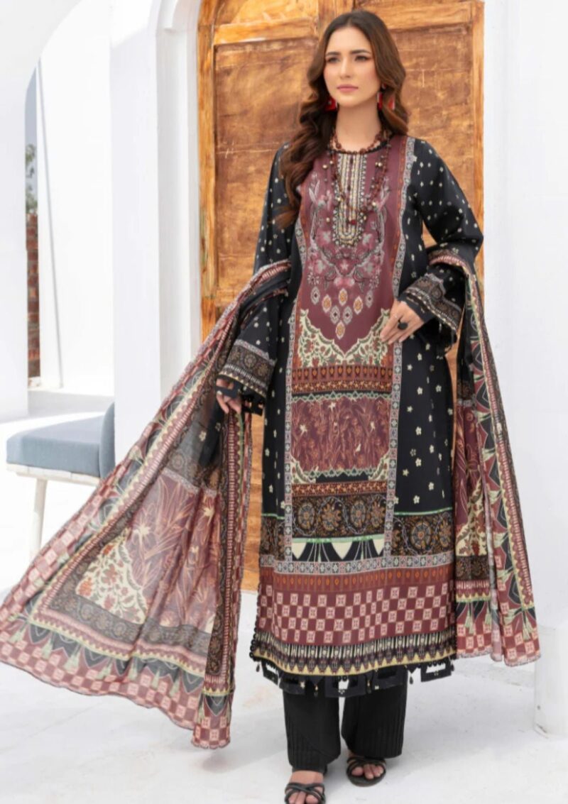 Humdum Saira Bano Hb24 10 Lawn Collection