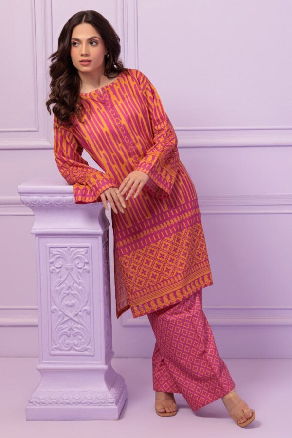 Bonanza Satrangi Pink Lawn 2 Piece 2S24A2P289 Co Ord Sets