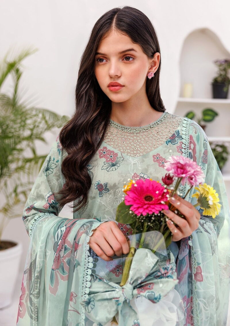 Farasha Printed Essentials Pastel Gleam Lawn Collection