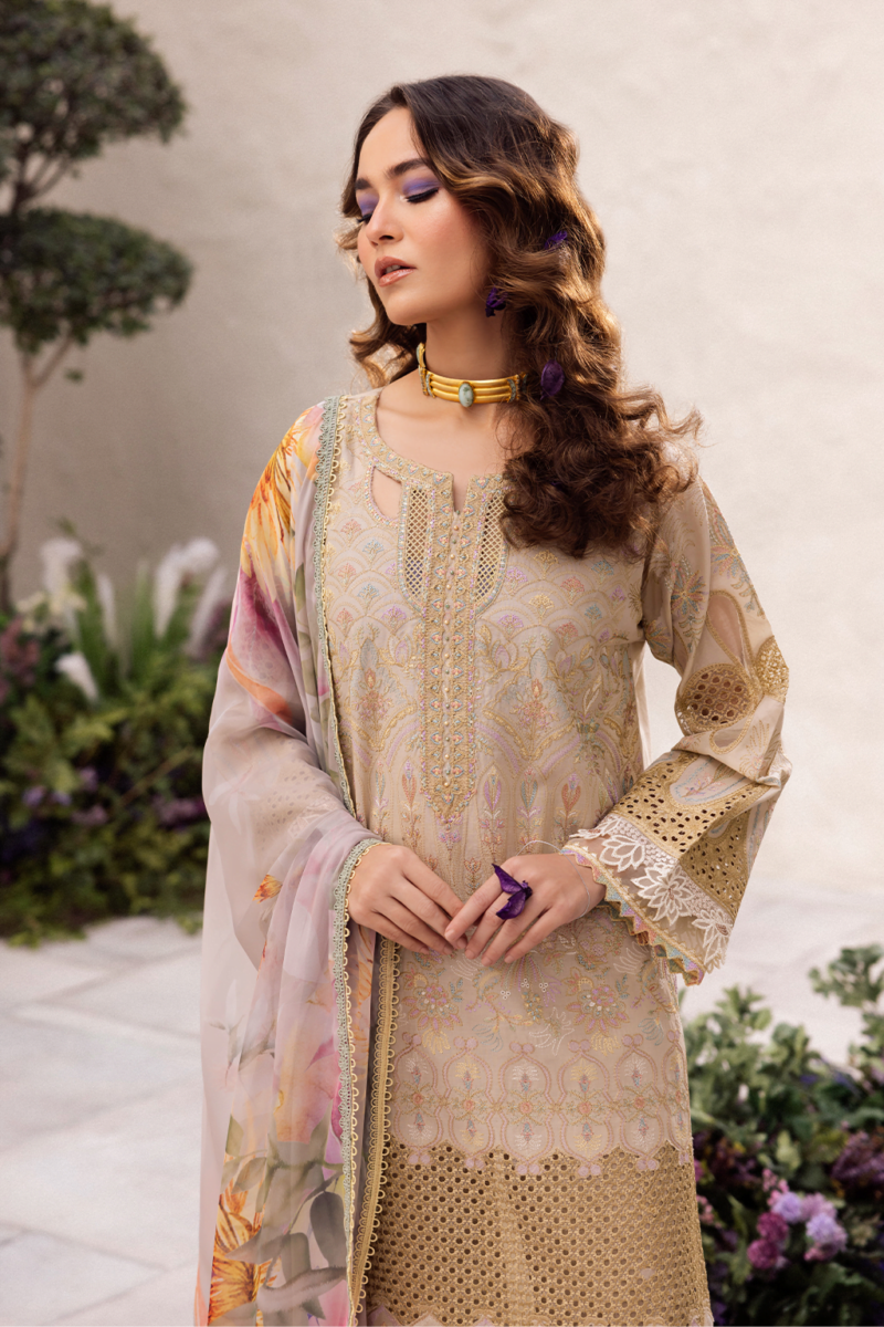 product Iznik Embroidered Lawn Dl-03 3 Piece Suit Cultural Outfit 2024