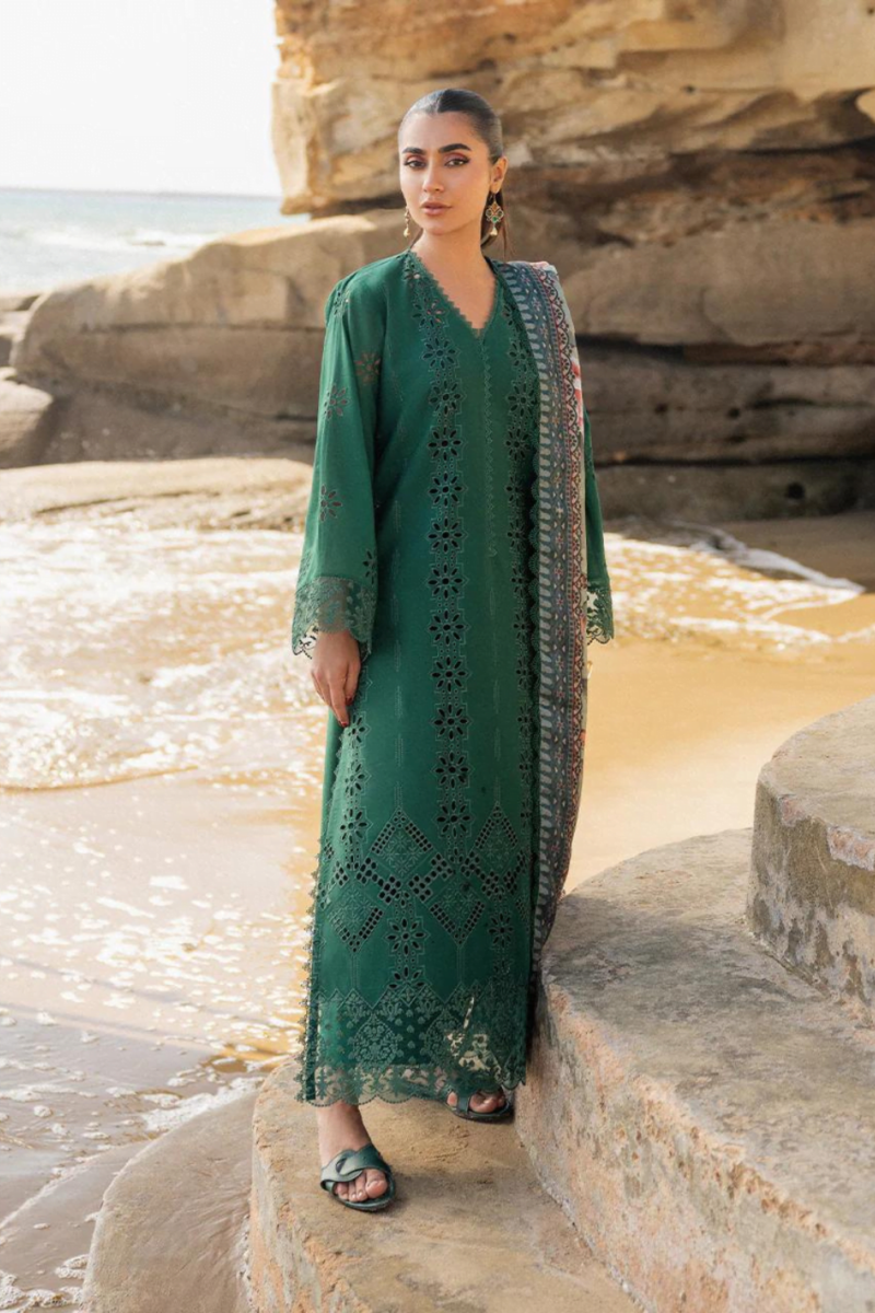 product Zainab Chotani Embroidered Chikankari Lawn Aysel 3 Piece Suit Cultural Outfit 2024