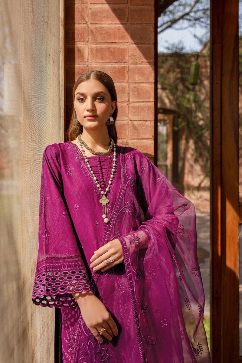 Farasha Viola Embroidered Lawn Ss 24