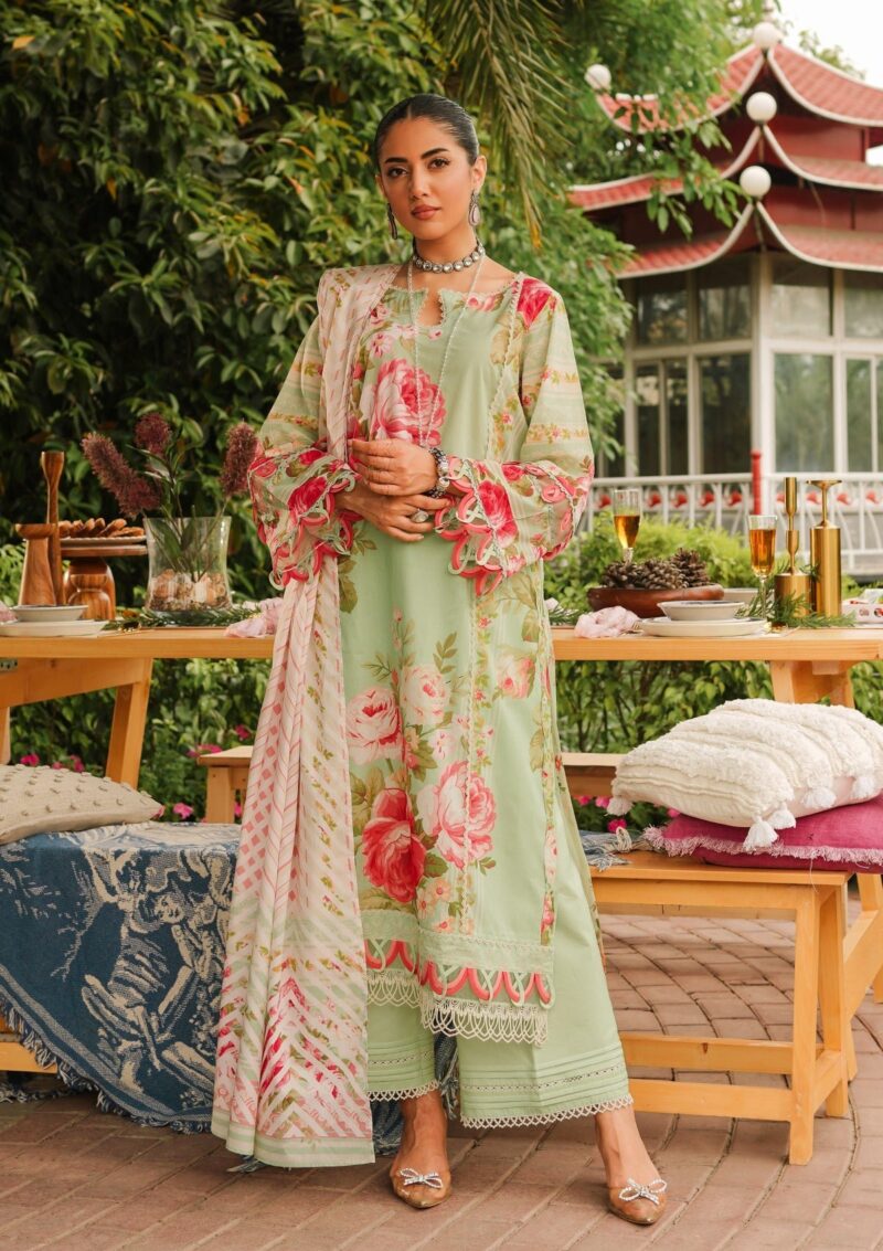 Elaf Premium Printed EEP 05A Mint To Be Lawn Collection 24