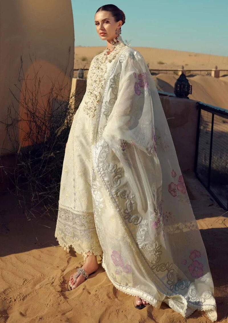 Noor By Saadia Asad Sl24 02 Eid Handwork Laserkari Lawn Collection 2024