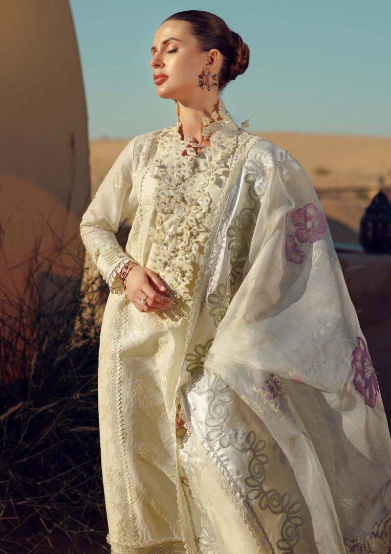 Noor By Saadia Asad Sl24 02 Eid Handwork Laserkari Lawn Collection 2024