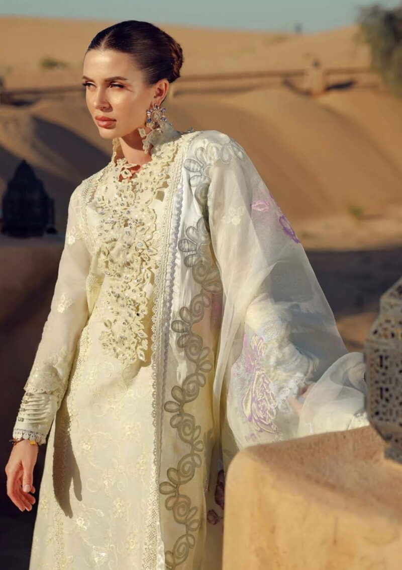 Noor By Saadia Asad Sl24 02 Eid Handwork Laserkari Lawn Collection 2024