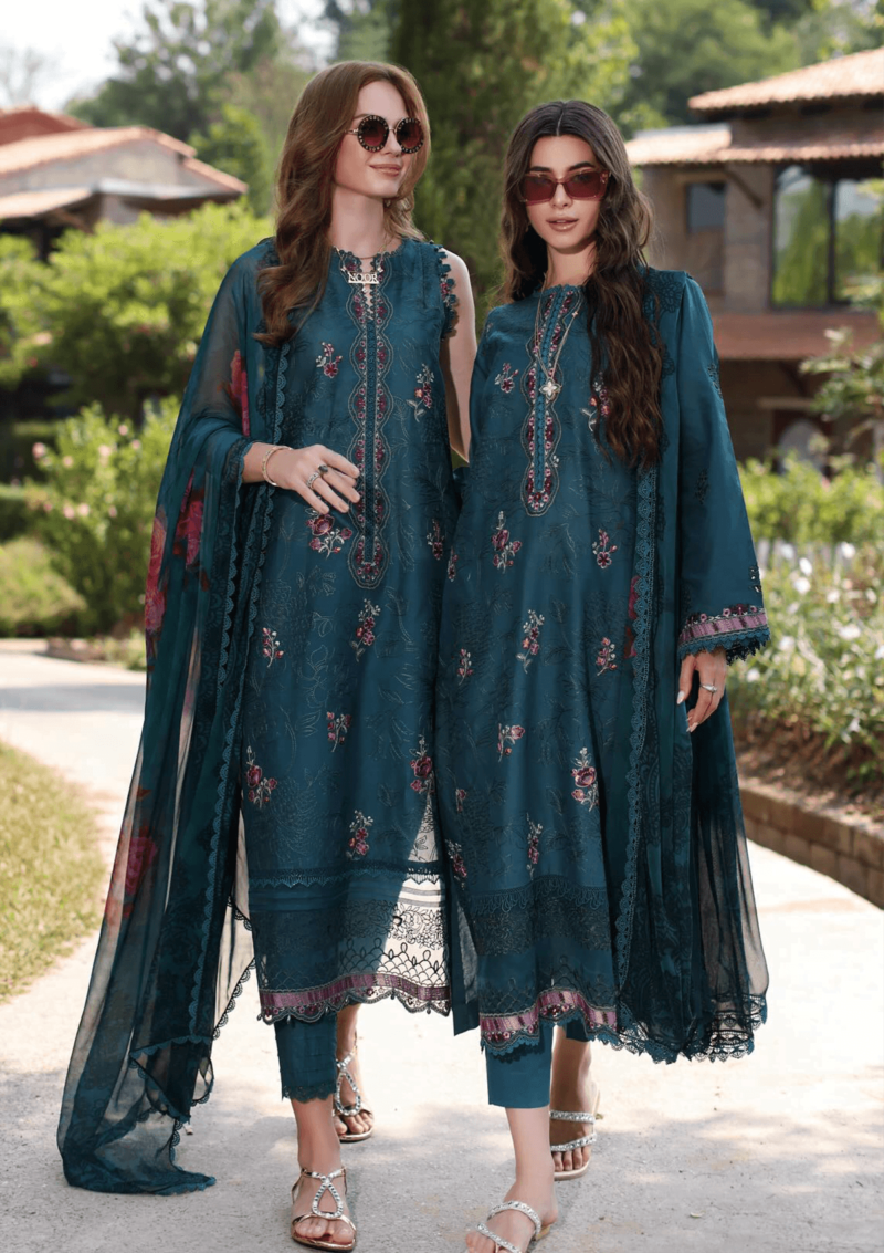 Noor By Saadia Asad Eid Luxe Printkari NL24 09 Lawn Collection 24