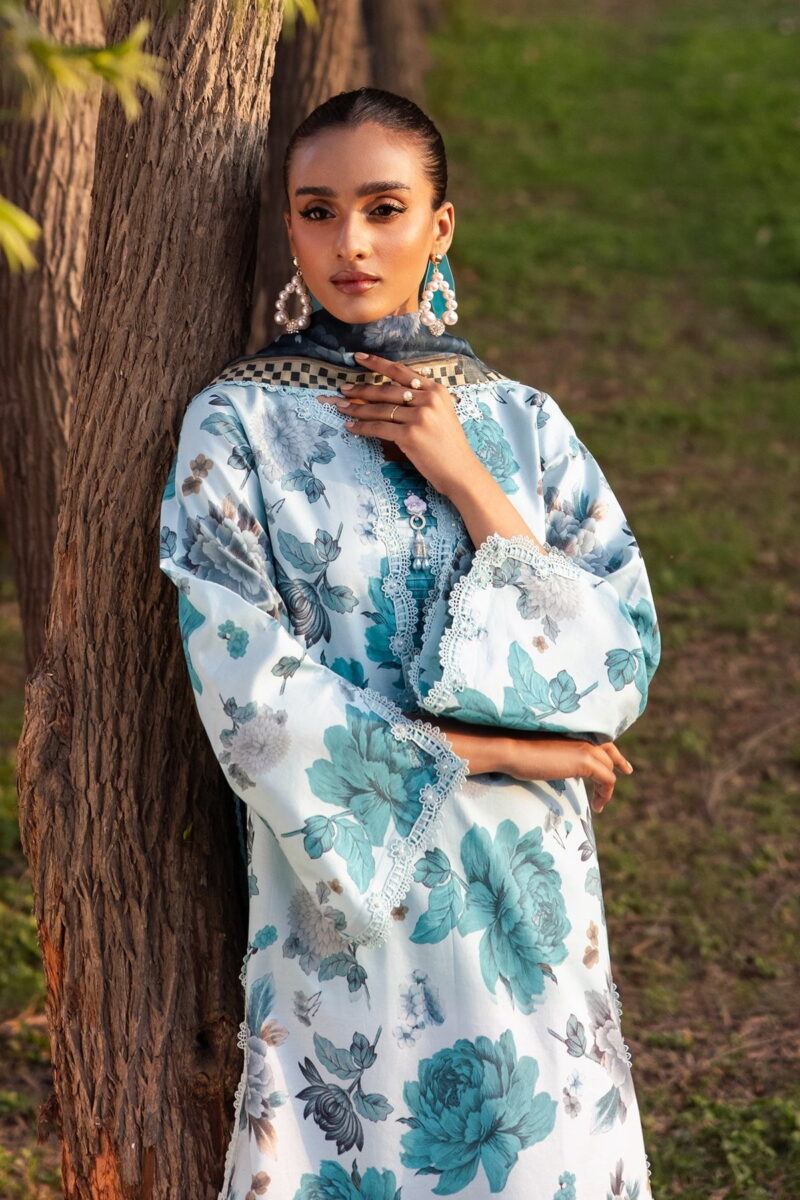 Alizeh Af-Pl-6019-Bluet Sheen Printed Lawn Collection 2024