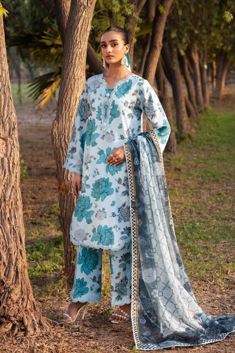 Alizeh Af-Pl-6019-Bluet Sheen Printed Lawn Collection 2024