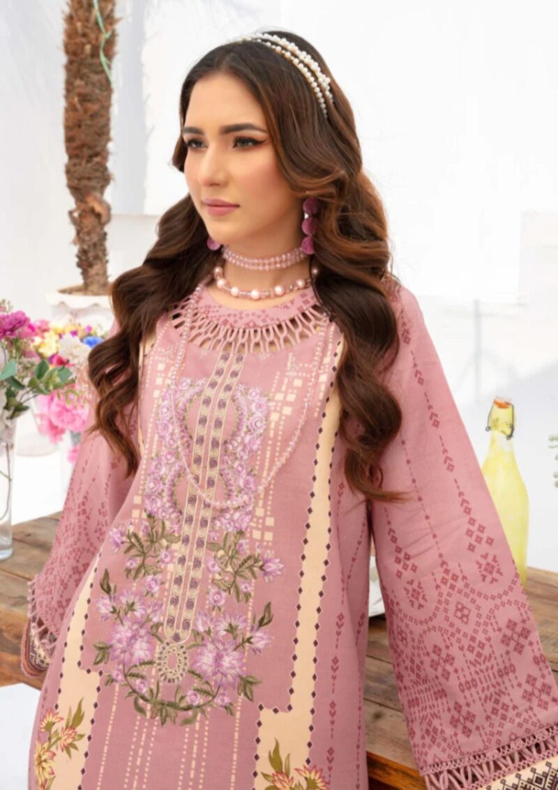 Humdum Saira Bano Hb24 02 Lawn Collection