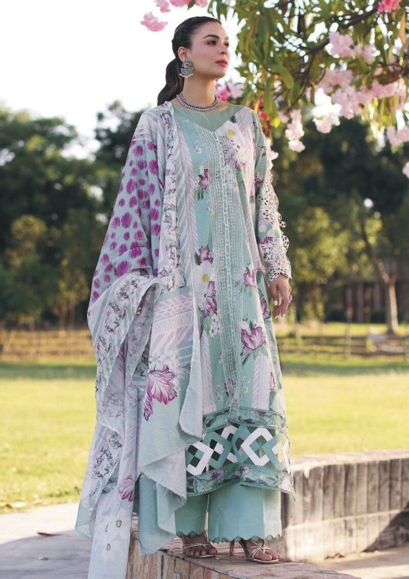 Elaf Premium Print Chikankari Epc24 06 A Sunshine Bouquet Lawn Collection