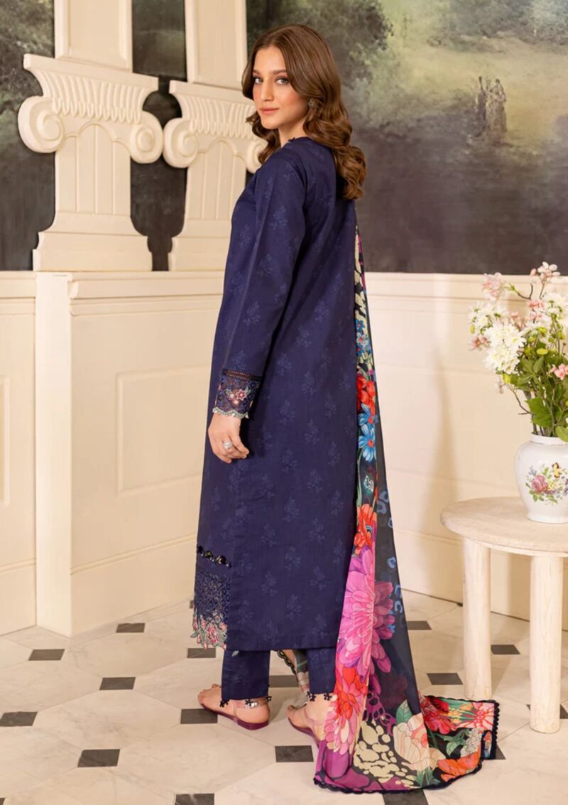 Farasha Seraya FS24 02 INDIGO Lawn Collection 24