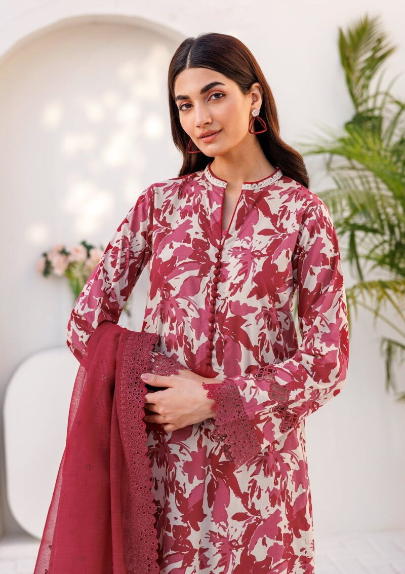 Farasha Printed Essentials Lush Berry Lawn Collection