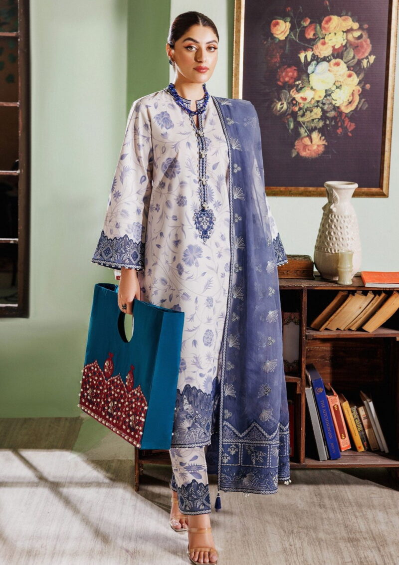 Alizeh Maahi Vol 2 Embroidered Printed AF 7019 Sham Lawn Collection 24