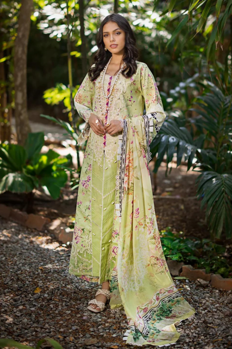 product Elaf Embroidered Lawn Esl-03b Clarisse 3 Piece Suit Cultural Outfit 2024