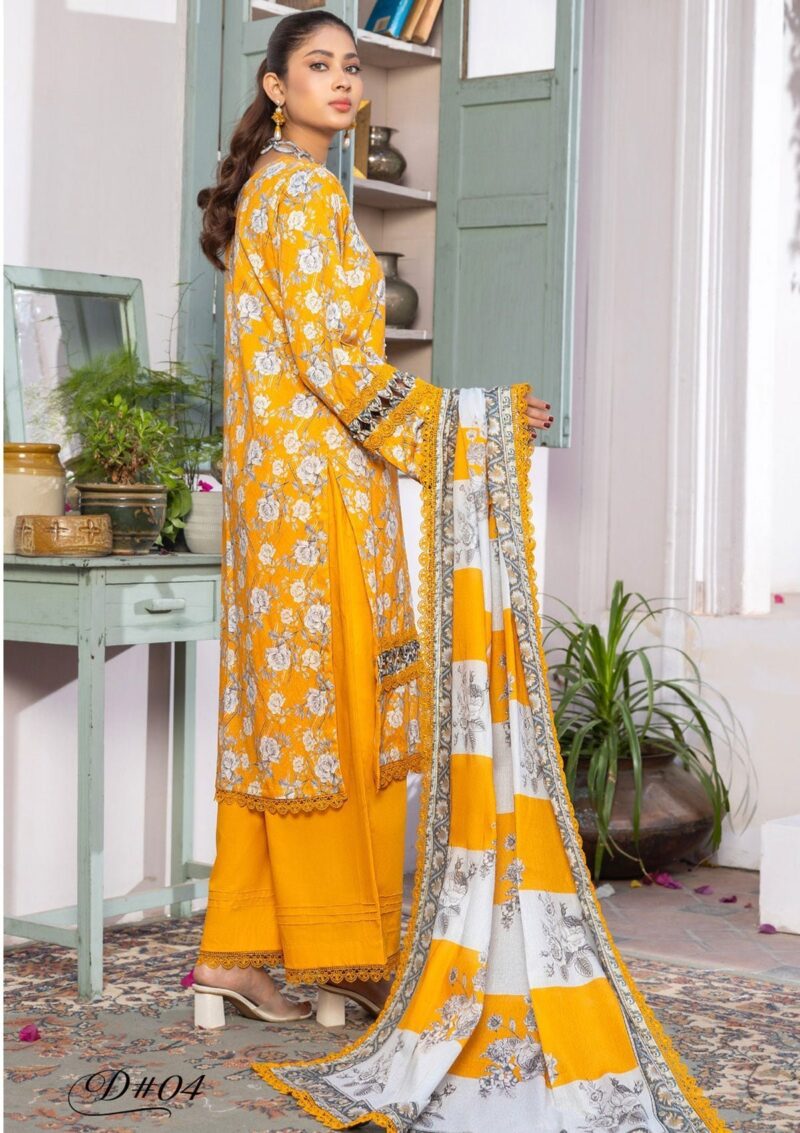 Humdum Rang E Noor Hrn 05 Lawn Collection