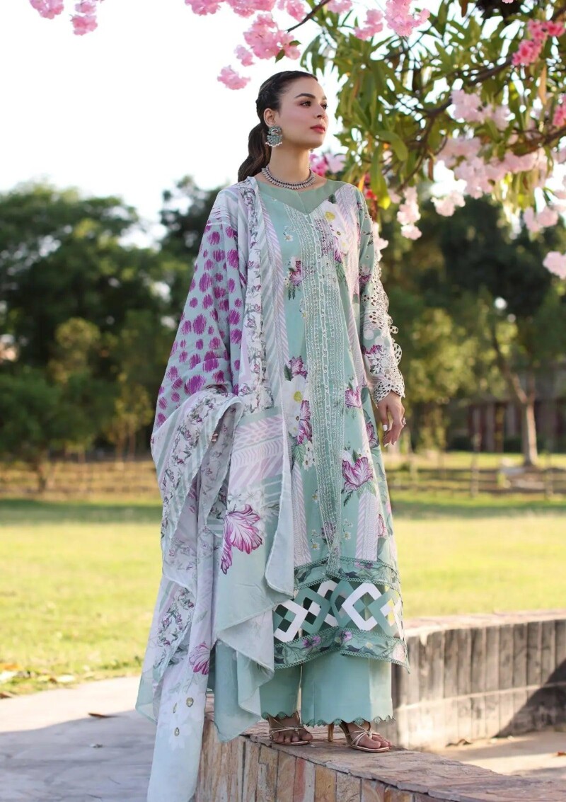 product Elaf Eck-05b Celestial Print Chikankari 2024