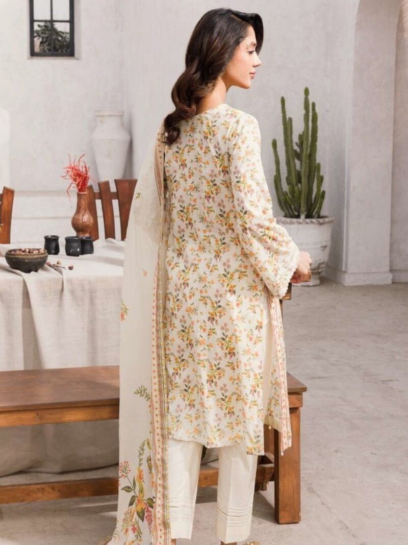 Motifz Digital 4547-Zaib Printed Lawn 3pc Suit Collection 2024