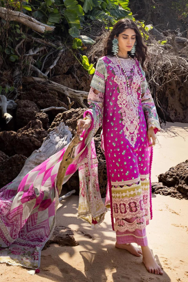 product Elaf Embroidered Lawn Esl-04b Enchantment 3 Piece Suit Cultural Outfit 2024