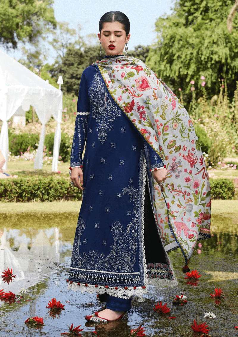 Hussain Rehar Ss 24 D 499 Rave Lawn Collection