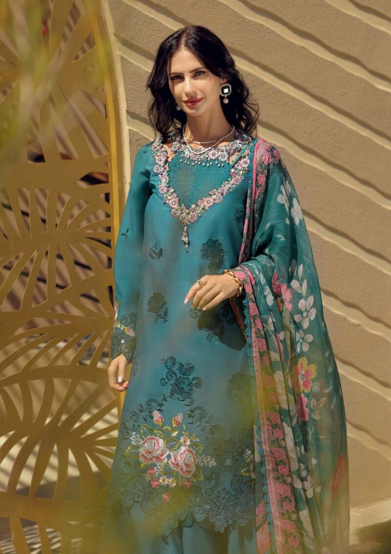 Noor By Saadia Asad Sl24 04 Eid Handwork Laserkari Lawn Collection 2024