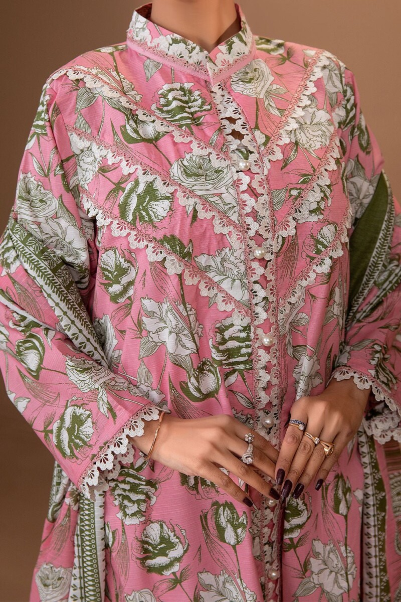 product Safwa Fine Ics-35 Printed Doria Lawn 3pc Suit Collection 2024