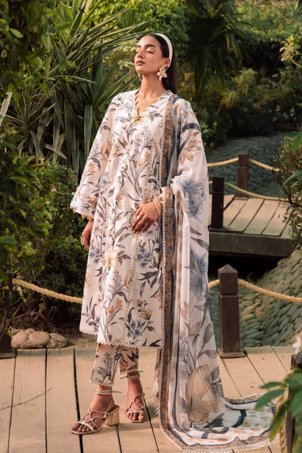 Alizeh Af-Pl-6016-Gardenia Sheen Printed Lawn Collection 2024