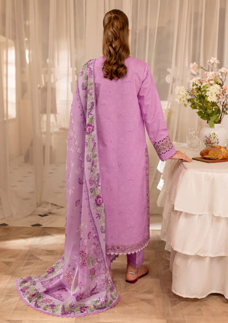 Farasha Seraya FS24 09 VOILET Lawn Collection 24