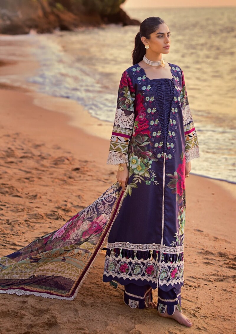 product Elaf Digital Printed Lawn Esl-08a Sinclair 3 Piece Suit Cultural Outfit 2024