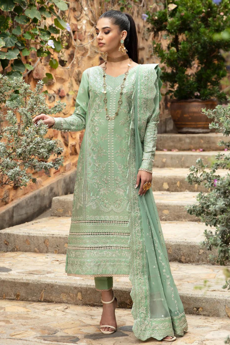 product Gulaal Embroidered Lawn Deniz 3 Piece Suit Cultural Outfit 2024