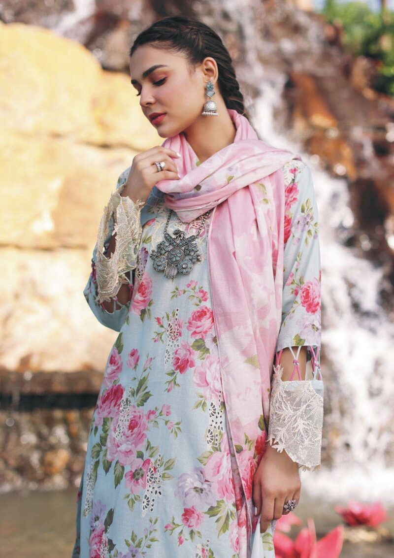 Elaf Premium Print Chikankari Epc24 05 A Citrus Crush Lawn Collection