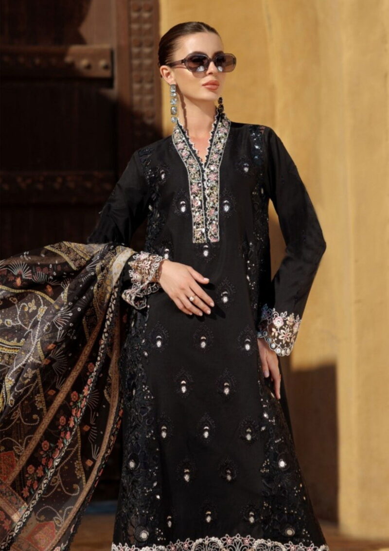 Noor By Saadia Asad Sl24 06 Eid Handwork Laserkari Lawn Collection 2024