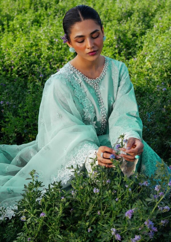 Sana Zubair Jewels of the Meadow SZ 01 AQUAMARINE Lawn Collection 24