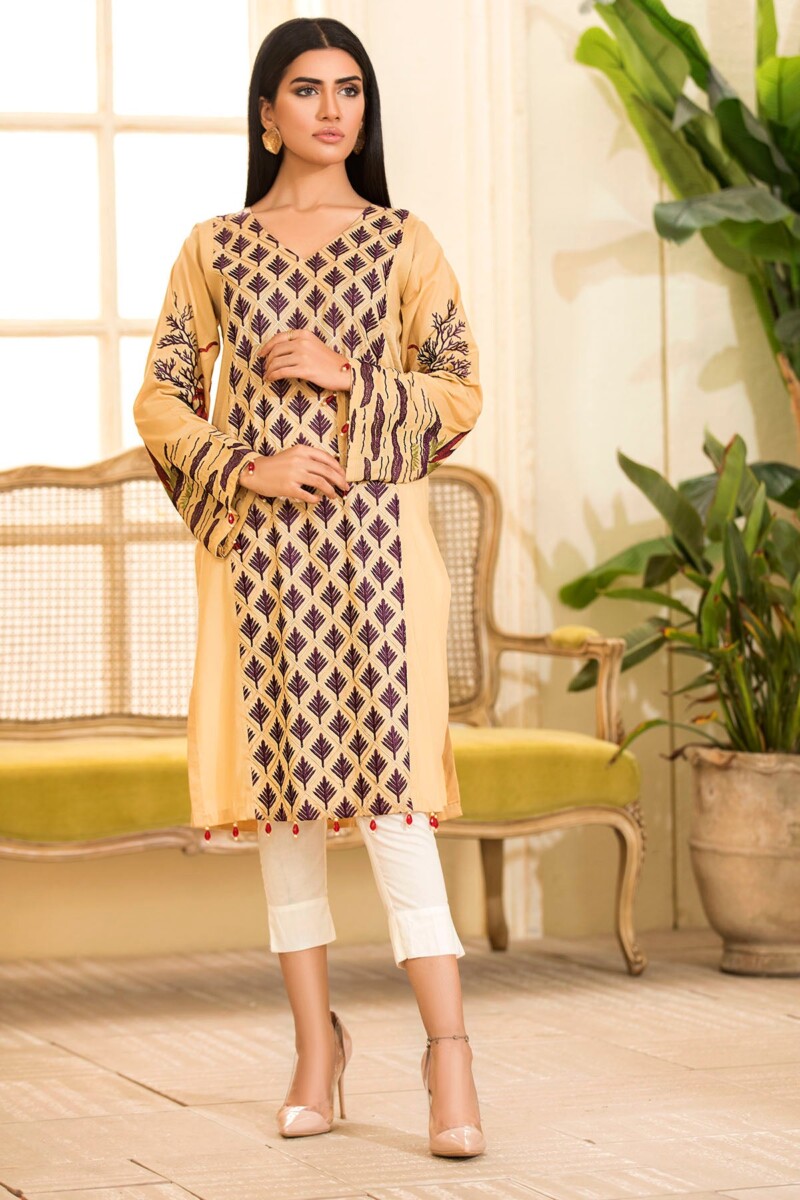 Motifz 2473-SKIN EMBROIDERED LAWN STITCHED Casuals