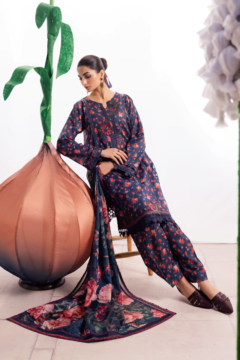 product Iznik Digital Printed Lawn Dl-07 3 Piece Suit Cultural Outfit 2024