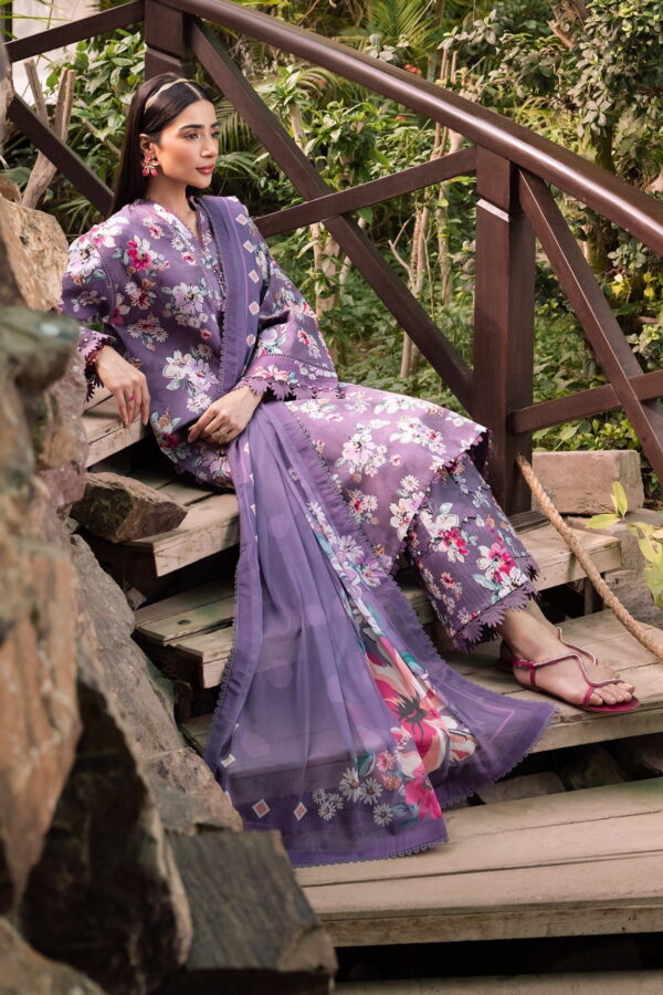 Alizeh Af-Pl-6012-Indigo Sheen Printed Lawn Collection 2024