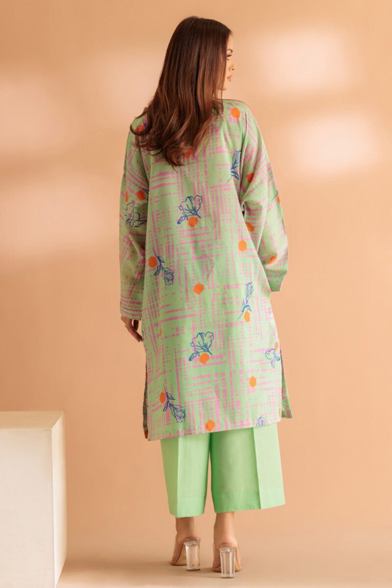 Bonanza Satrangi Green Lawn 2 Piece 6s24a2p185 Co Ord Sets