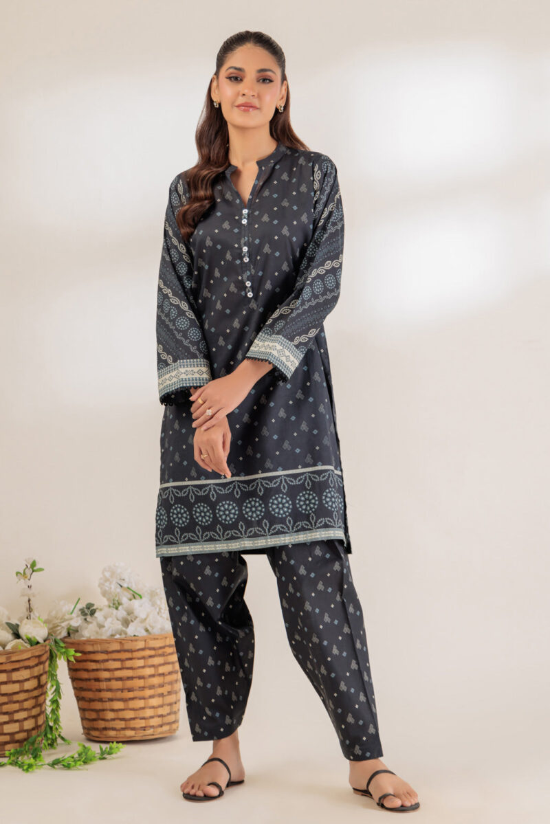 product Bonanza Satrangi Black Lawn 2 Piece 6s24b2p292 Co Ord Sets