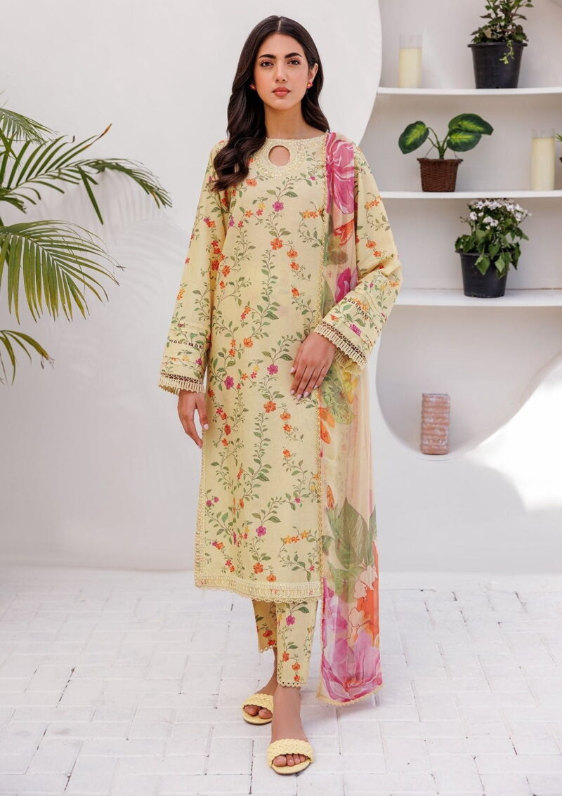 Farah Talib Aziz Suay Luxury Unstitched '24 Callista Wedgewood Fta 06 Lawn Collection